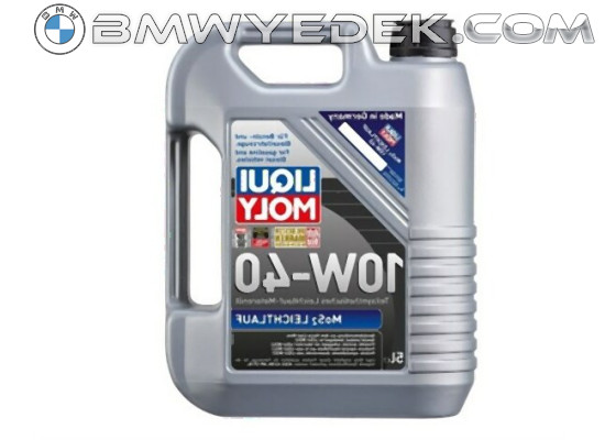 LIQUI MOLY 10W40 Моторное масло частично синтетическое MoS2 LEICHTLAUF 5 литров - (2184) LIQUIMOLY