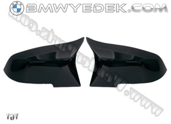 BMW F30 F31 F32 F33 F80 F82 F83 F87 M3 M4 Bat Mirror Cover Gloss Piano Black Jewelry 51168059545 