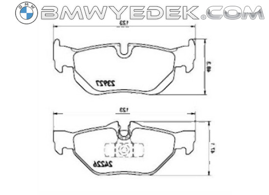 BMW E81 E82 E84 E87 E88 E90 E91 E92 E93 Rear Brake Pads 34216774692 TEXTAR