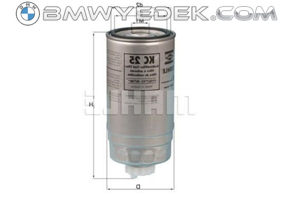 BMW E30 324d M21 Pre 12 1988 Diesel Fuel Filter 13322240802 MAHLE