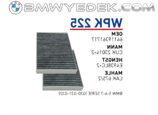 BMW G05 G06 G07 G11 G12 G30 G31 F90 Air Conditioning Filter Carbon 64116996209 WUNDER