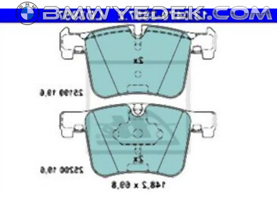 BMW F20 F21 F22 F23 F25 F26 F30 F31 F32 F33 F34 F36 Front Brake Pad Ceramic 34106859181 ATE