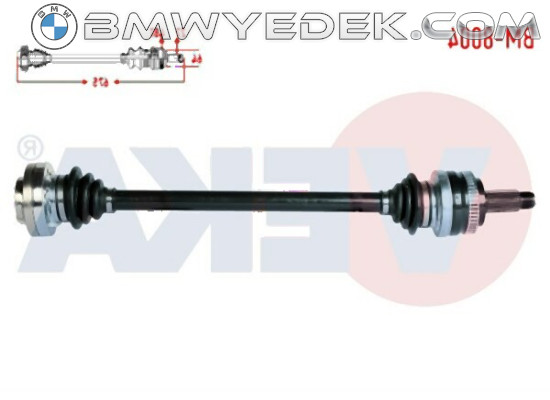 BMW E46 Rear Axle Shaft Right 33211229588 VEKA