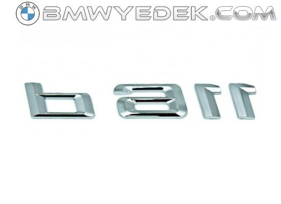 BMW E81 E87 F20 F21 116d Bagaj Yazısı - 51147244595 KYBURG