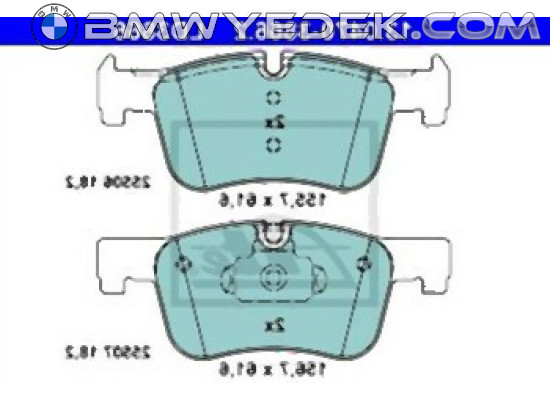 BMW F20 F21 F30 F31 F32 F33 F34 F36 Колодка передняя керамическая - 34116850568 ATE