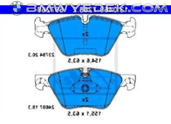 Передние тормозные колодки BMW F10 F11 — 34116858047 ATE