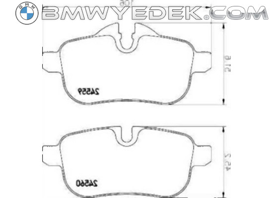 BMW E89 Rear Brake Pads 34216788275 TEXTAR