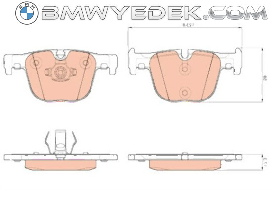 BMW F30 F31 F32 F33 F34 F36 Rear Brake Pads 34216850570 TRW