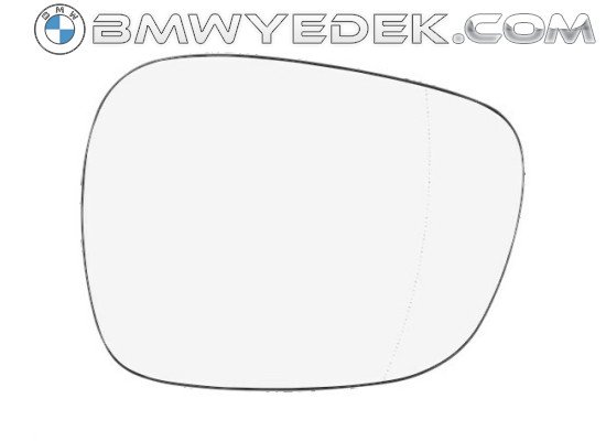 BMW E84 F25 04/2014 Öncesi Dış Dikiz Ayna Camı Sol - 51162991659 4U