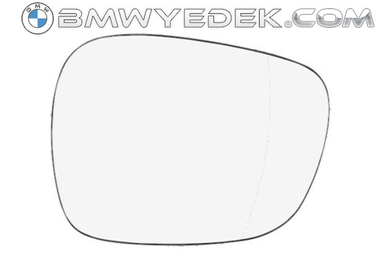 BMW E84 F25 до 04/2014 Стекло наружного зеркала заднего вида левое - 51162991659 4U