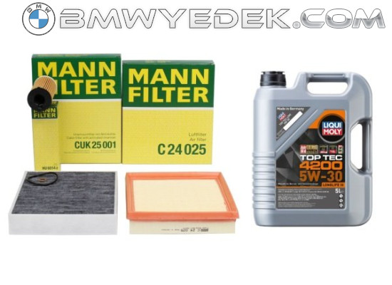 Комплект фильтров для периодического обслуживания Bmw F30 LCI Case 318i Бренд Mann Liqui Moly