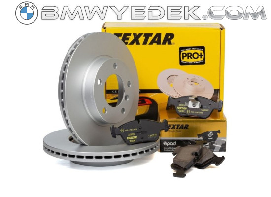Bmw 5 Series E60 Chassis 520 525 Front Brake Disc And Pad Set Textar 