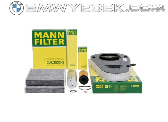 Bmw F10 Case 525dx Periodic Maintenance Filter Set Mann 