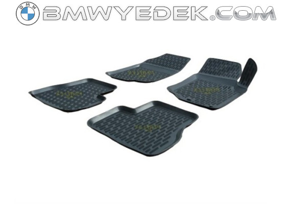 BMW F06 F10 F11 Rubber 3D Pool Mat Set Black 51477220447 PERFLEX