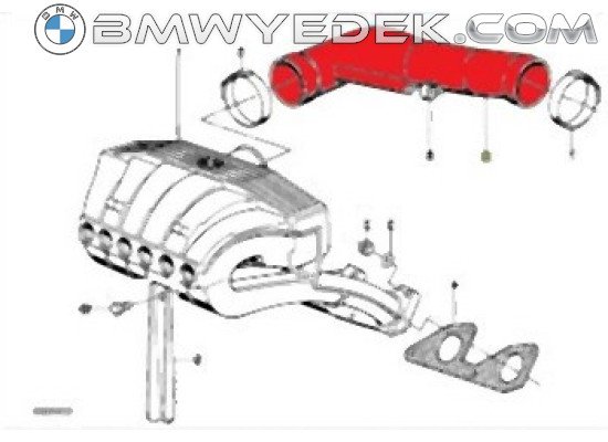 BMW E30 M21 Manifolt Hortumu - 11612240871 BMW Orjinal