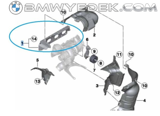 Bmw F30 Chassis 320i ed Exhaust Manifold Gasket Oem