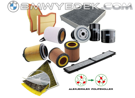 Bmw Maintenance Kit Oil-Air-Pollen Filters E90 F20 F21 F22 F23 F45 F46 F87 F10 M2 11427000004