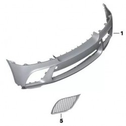 Bmw Grille Bumper Center Right 51112159346 Bmw Grille Bumper Center Right 51112159346