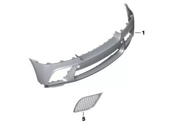 Bmw Grille Bumper Center Right 51112159346 Bmw Grille Bumper Center Right 51112159346