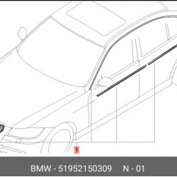 Bmw ilave Donanim Seti Krom Exterieur 51952150309 Bmw ilave Donanim Seti Krom Exterieur 51952150309