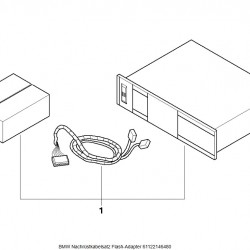 Bmw Additional Hardware Cable Set Flash Adapter 61122146480 Bmw Additional Hardware Cable Set Flash Adapter 61122146480