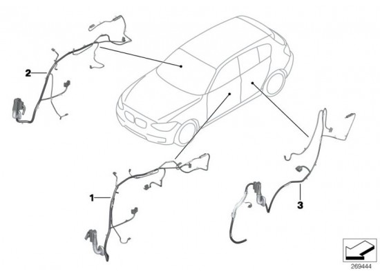 Bmw Kablo Grubu Sürücü Tarafı 61129335287 Bmw Kablo Grubu Sürücü Tarafı 61129335287