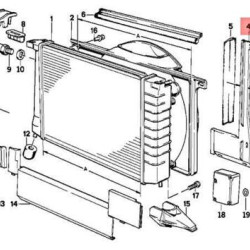 BMW E32 E34 M30 Radyatör Yan Bakaliti Sol - 17111712023 BMW Orjinal BMW E32 E34 M30 Radyatör Yan Bakaliti Sol - 17111712023 BMW Orjinal