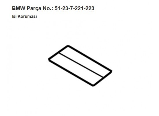 Bmw Heating Protection 51237221223 Bmw Heating Protection 51237221223