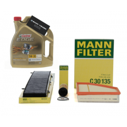 Bmw E90 320d 184 Hp Periyodik Bakım Filtre Seti Mazotsuz Mann Marka Castrol 5W30 5 Litre