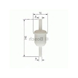 Фильтр газовый промежуточный BMW E30 316 - 13321277497 BOSCH Фильтр газовый промежуточный BMW E30 316 - 13321277497 BOSCH