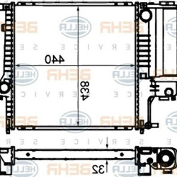 BMW E30 E36 Z3 Radyatör Manuel Klimalı - 17111728907 BEHR