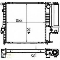 BMW E30 E36 Z3 Radyatör Manuel Klimalı - 17111728907 UNICORE