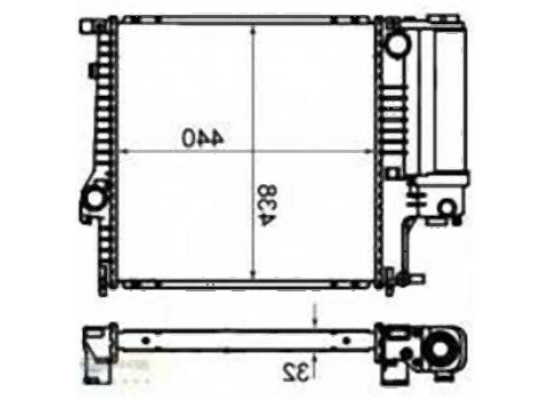 BMW E30 E36 Z3 Radyatör Manuel Klimalı - 17111728907 UNICORE