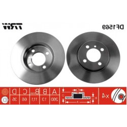 BMW E30 Ön Fren Diski Düz Takım - 34116752434 TRW