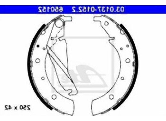 BMW E34 518i Arka Fren Balatası Pabuç - 34219064271 ATE