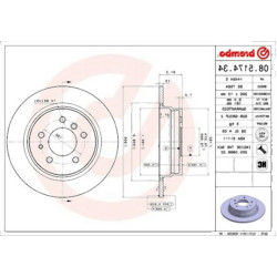 BMW E34 Arka Fren Diski Takım - 34211162305 BREMBO