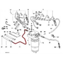 BMW E34 M51 Mazot Filtresi Hortumu - 13532244454 BMW Orjinal BMW E34 M51 Mazot Filtresi Hortumu - 13532244454 BMW Orjinal