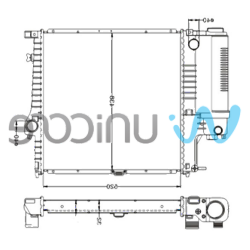 BMW E34 Radyatör - 17111737763 UNICORE