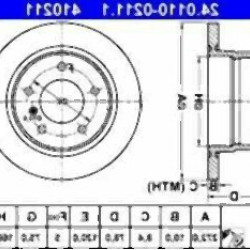 BMW E36 Compact Arka Fren Diski Takım - 34216758553 ATE