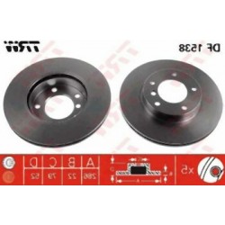 BMW E36 E46 E85 Z3 Front Brake Disc Air Kit 34116864060 TRW