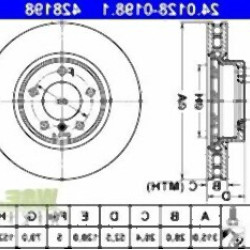 BMW E36 M3 Ön Fren Diski Havalı Sağ - 34112227172 ATE