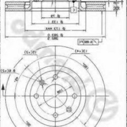 Комплект плоских задних тормозных дисков BMW E39 - 34216767049 BREMBO Комплект плоских задних тормозных дисков BMW E39 - 34216767049 BREMBO