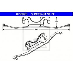 BMW E39 Ön Fren Balata Tutucu - 34111164611 ATE