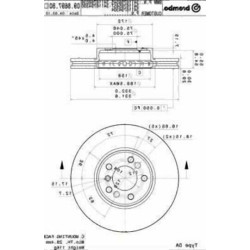 BMW E53 E83 Комплект передних тормозных дисков - 34116859679 BREMBO