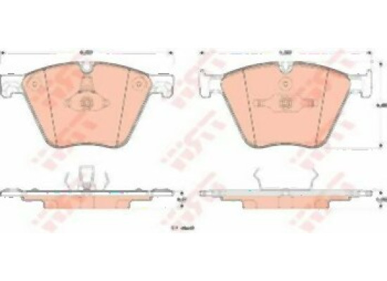 BMW E70 E71 F01 F02 F07 F15 F16 5.0 Ön Fren Balatası - 34116794464 TRW