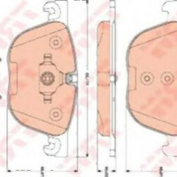 BMW E70 E71 F15 Ön Fren Balatası - 34116852253 TRW