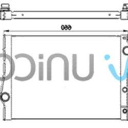 BMW E70 X5 E71 X6 Radyatör - 17117533472 UNICORE