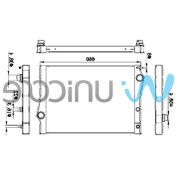 BMW E70 X5 E71 X6 Радиатор - 17117533472 UNICORE
