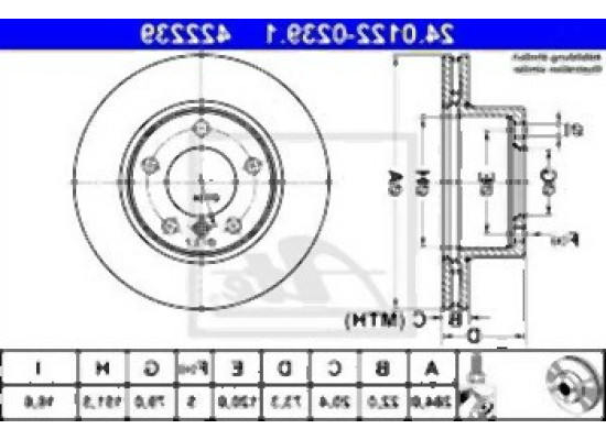 BMW E81 E87 F20 F21 F22 F23 Ön Fren Diski Takım - 34116854996 ATE