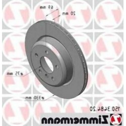 BMW F10 F11 Комплект задних тормозных дисков - 34216775287 ZIMMERMANN